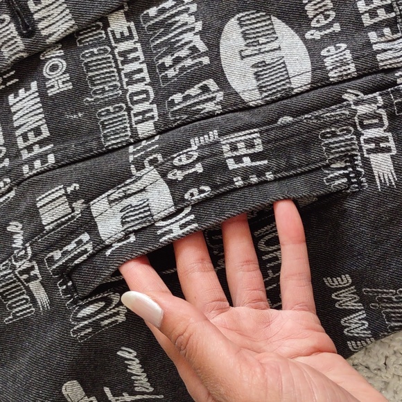 Homme + Femme Size Small Jean Button Front Jacket - Picture 12 of 16